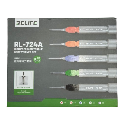 Profi Werkzeug 5 Drehmoment Schraubendreher Set RELIFE RL-724A
