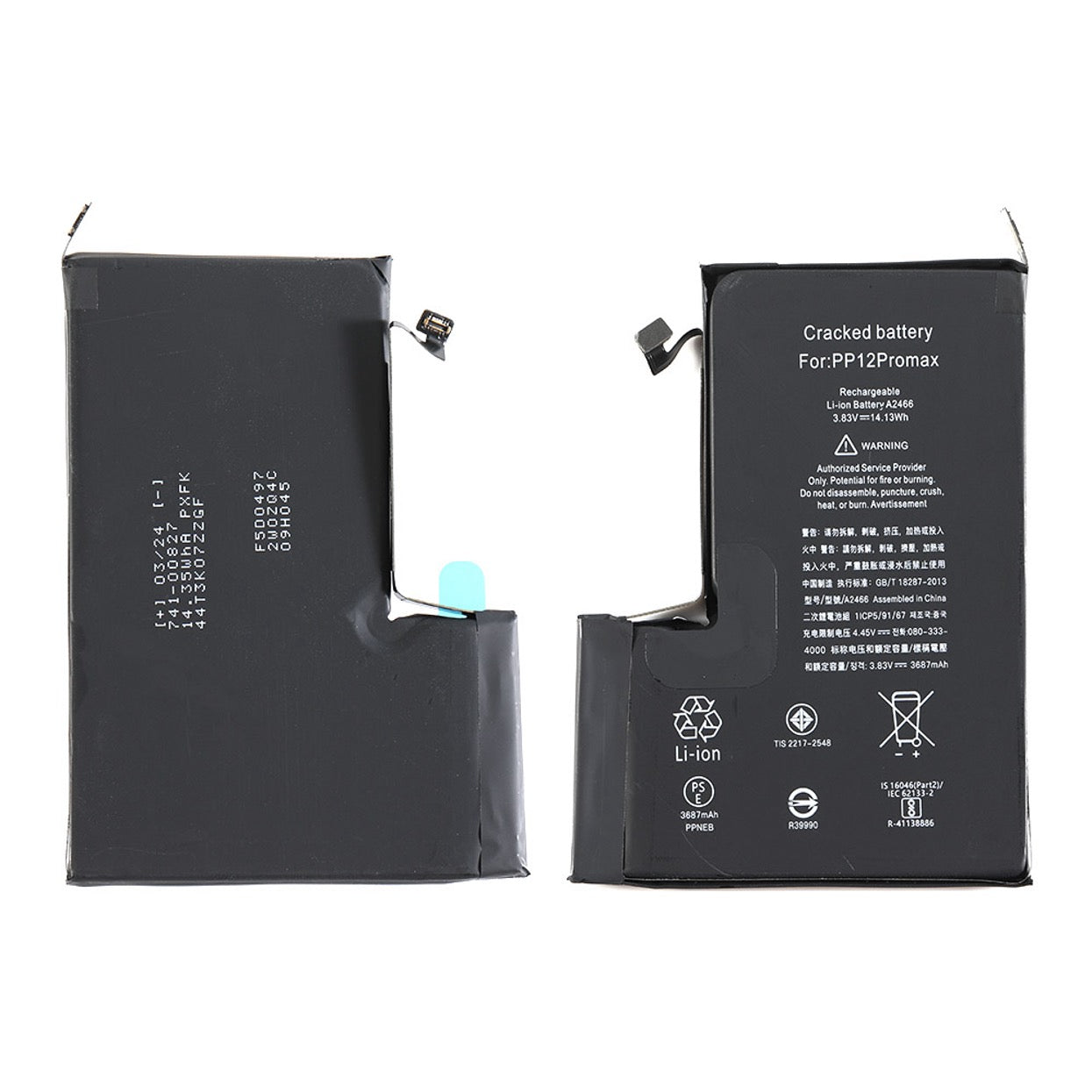 iPhone 12 Pro Max Akku Batterie (Ohne Meldung)