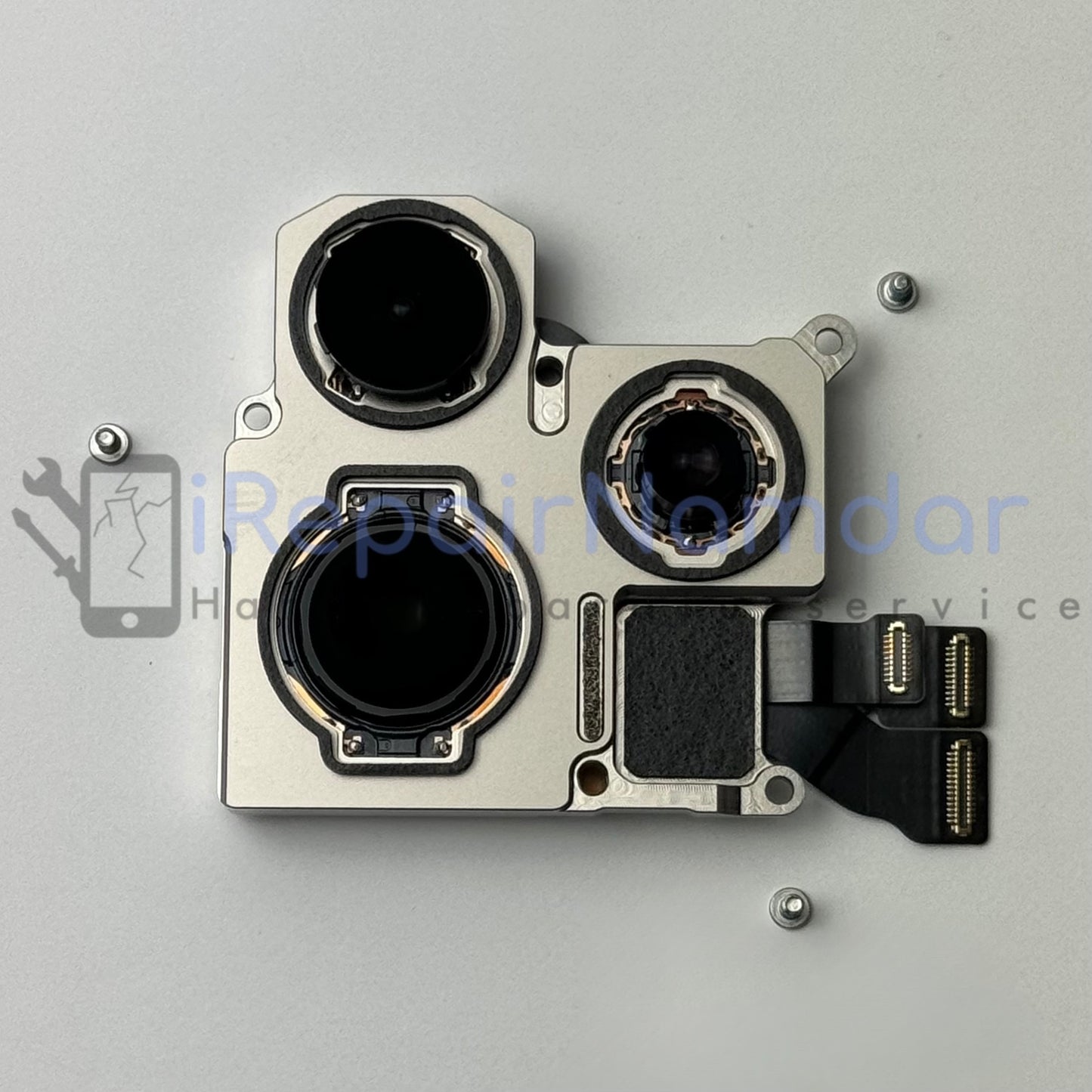 Original iPhone 15 Pro main camera including screws