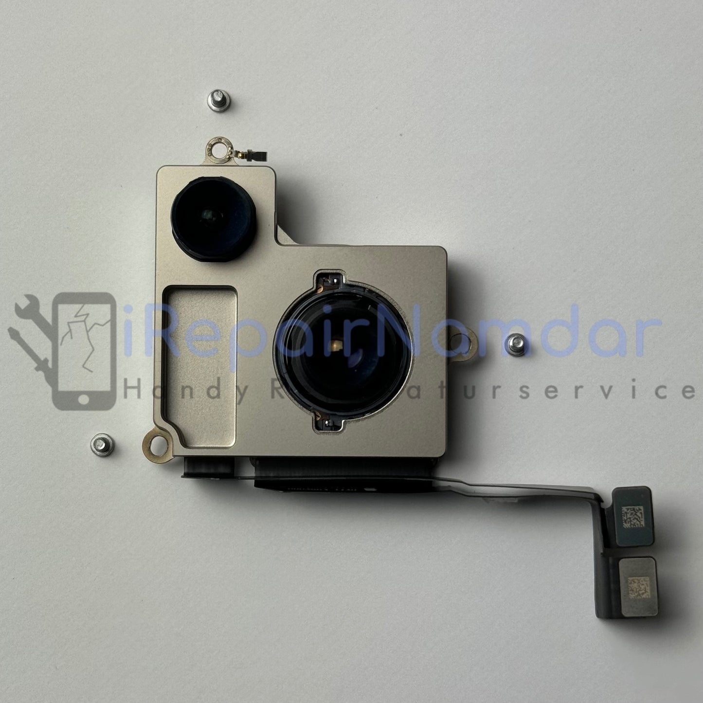 Original iPhone 15 main camera including screws