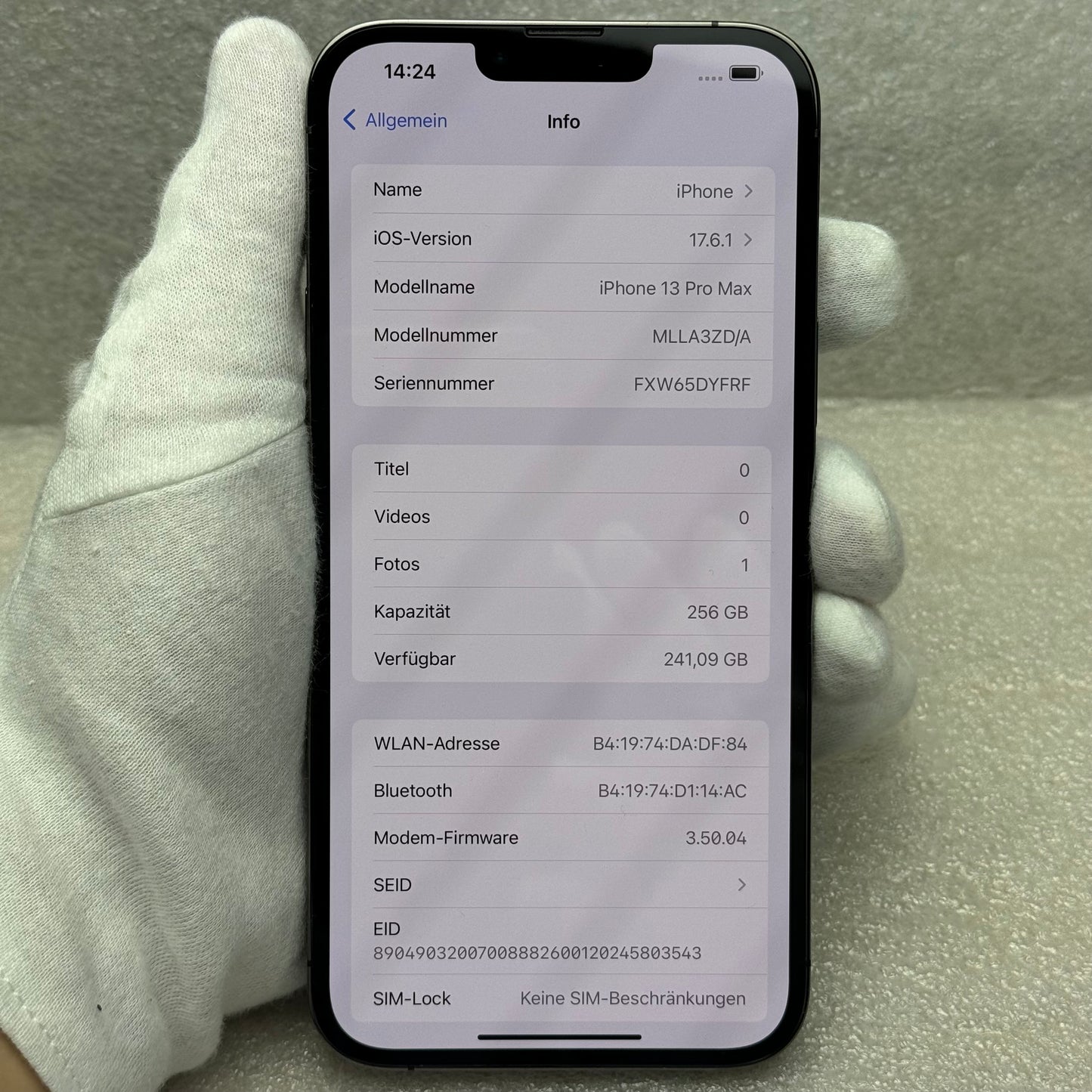 Apple iPhone 13 Pro Max 256 GB Grafit Siyah 🔋87%🔋